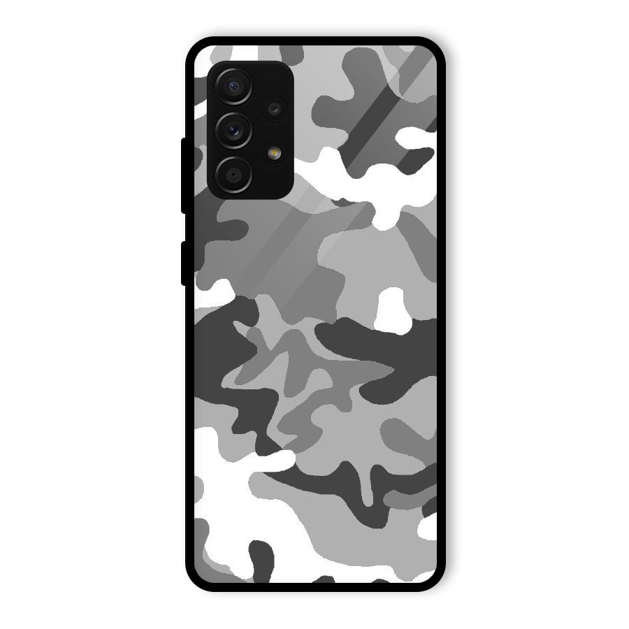 Grey Military Glass Back Case for Galaxy A53 5G