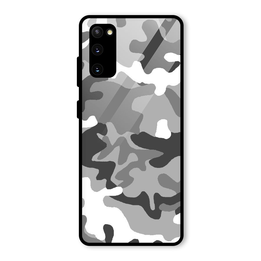 Grey Military Glass Back Case for Galaxy S20 FE 5G