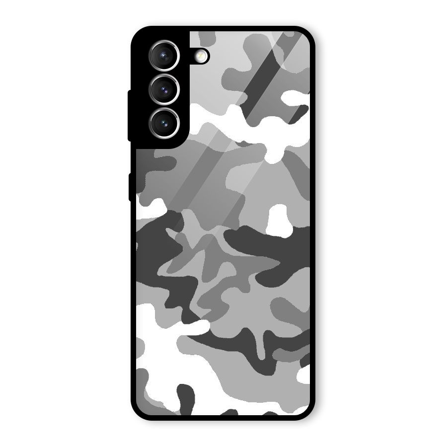Grey Military Glass Back Case for Galaxy S21 5G