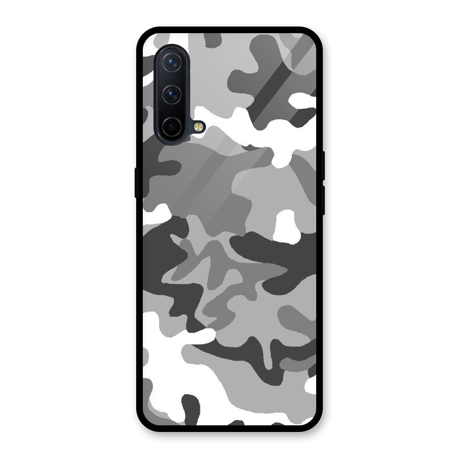 Grey Military Glass Back Case for OnePlus Nord CE 5G