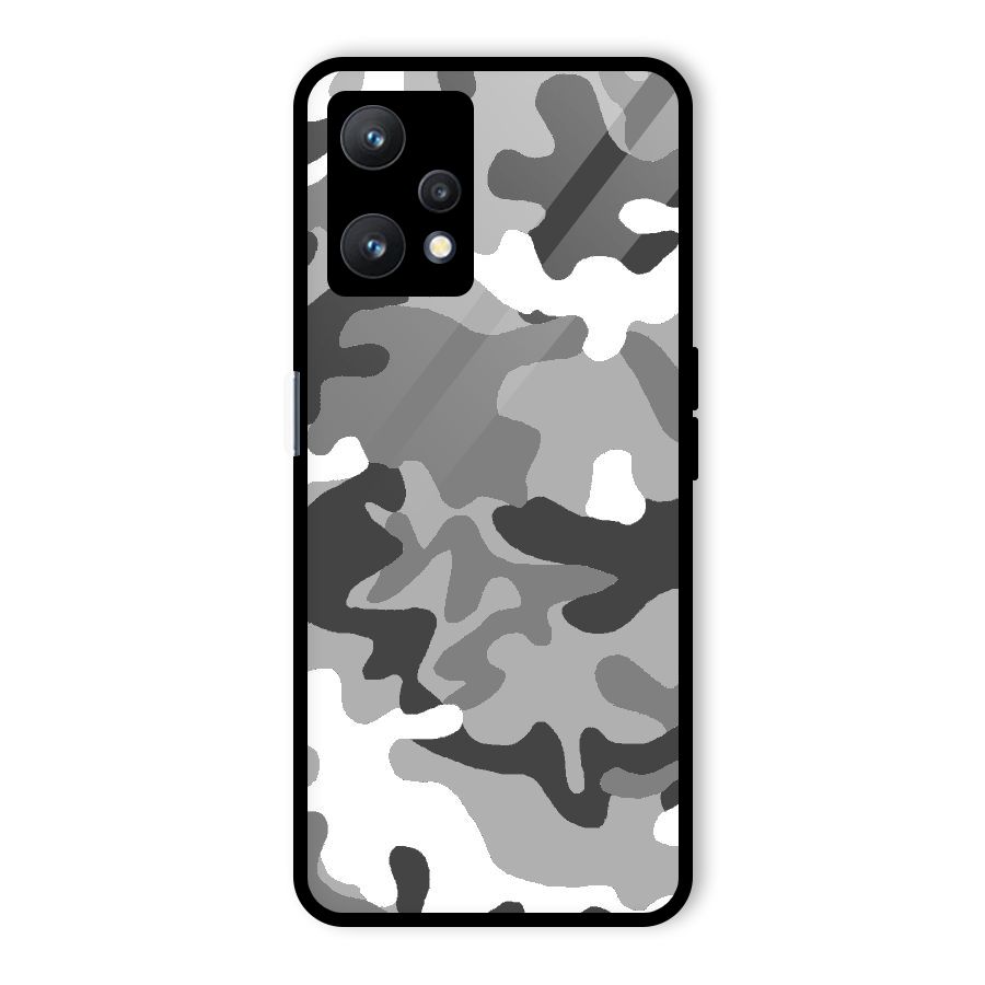 Grey Military Glass Back Case for Realme 9 Pro 5G