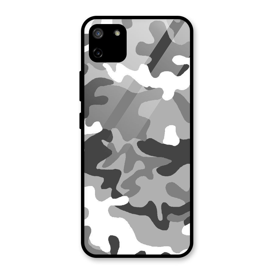Grey Military Glass Back Case for Realme C11