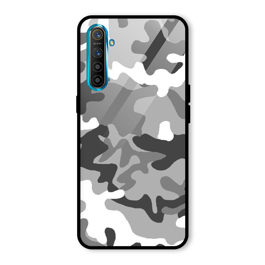 Grey Military Glass Back Case for Realme X2