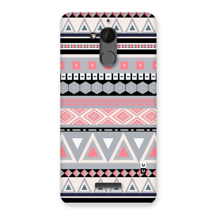 Grey Pink Pattern Back Case for Coolpad Note 5