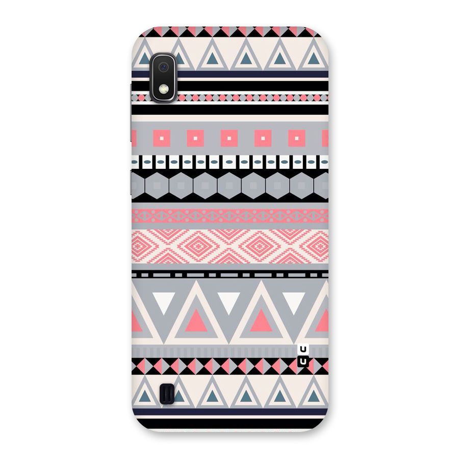 Grey Pink Pattern Back Case for Galaxy A10