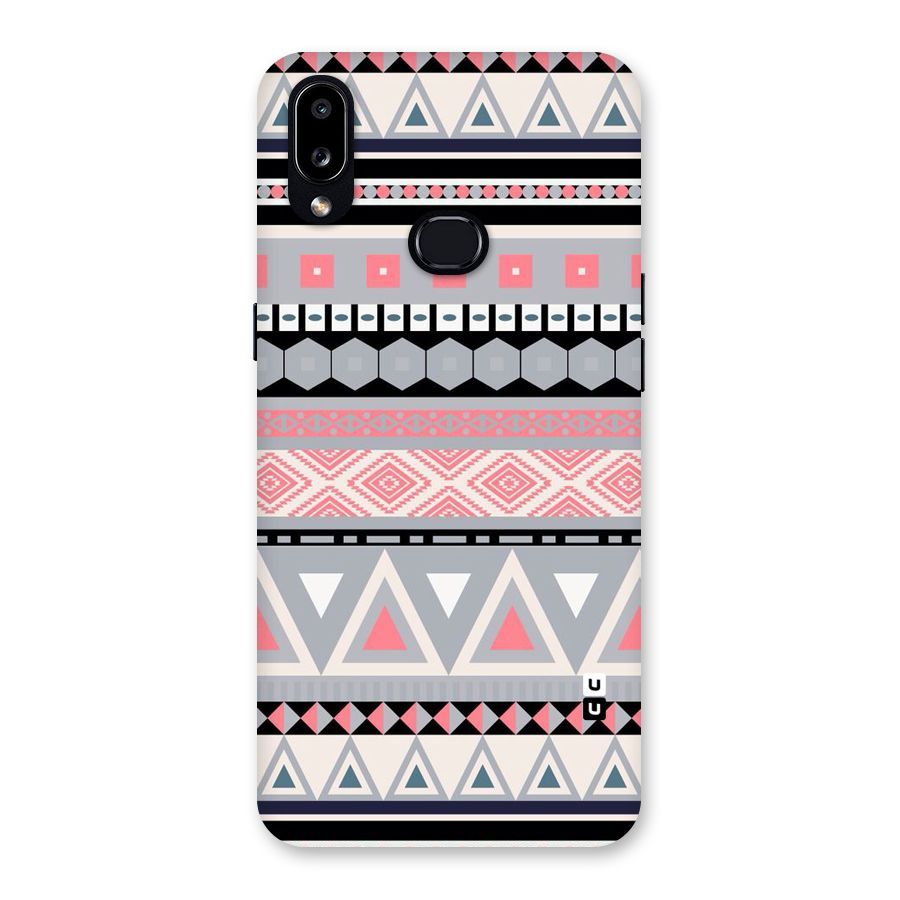 Grey Pink Pattern Back Case for Galaxy A10s