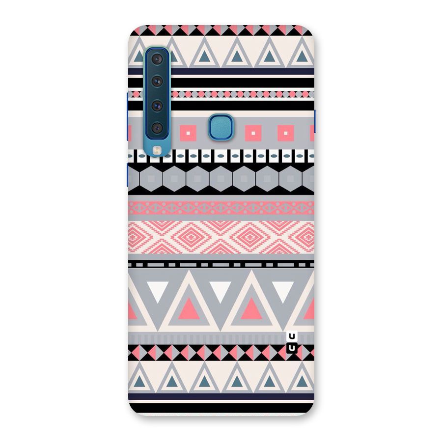 Grey Pink Pattern Back Case for Galaxy A9 (2018)