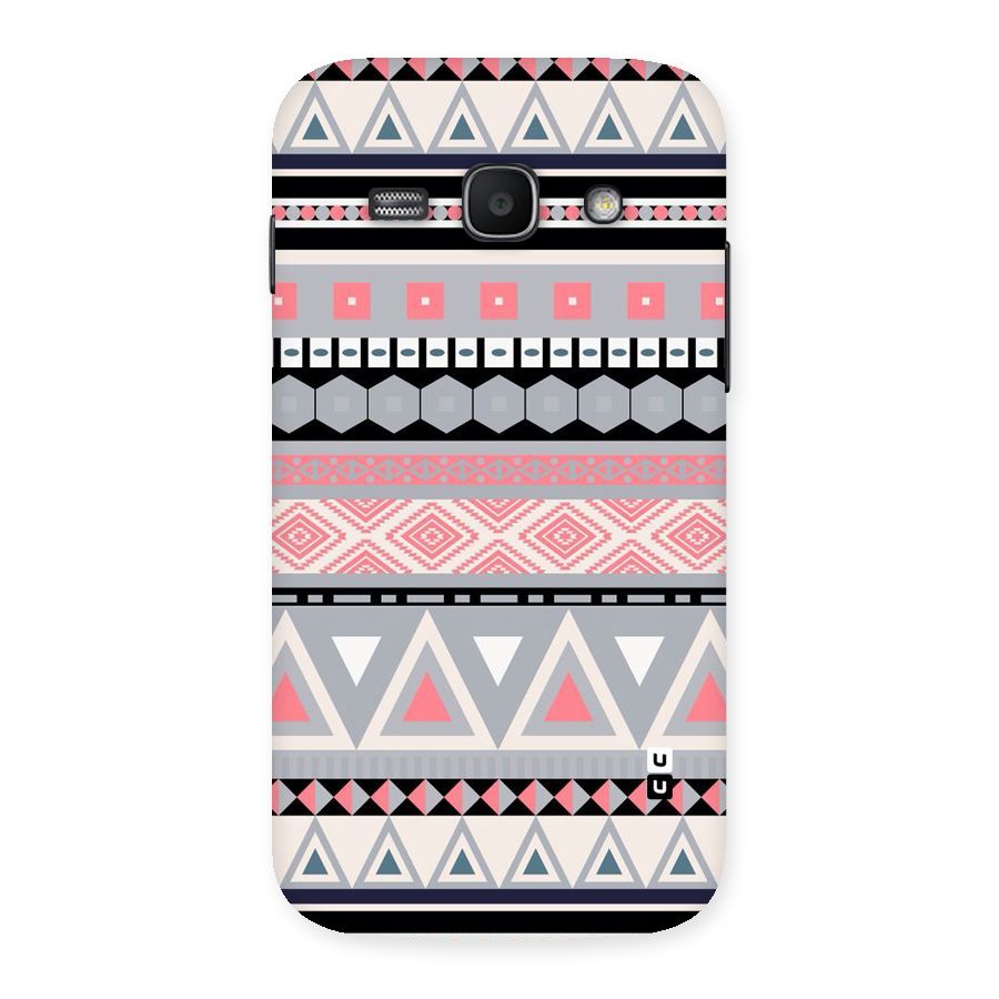 Grey Pink Pattern Back Case for Galaxy Ace 3