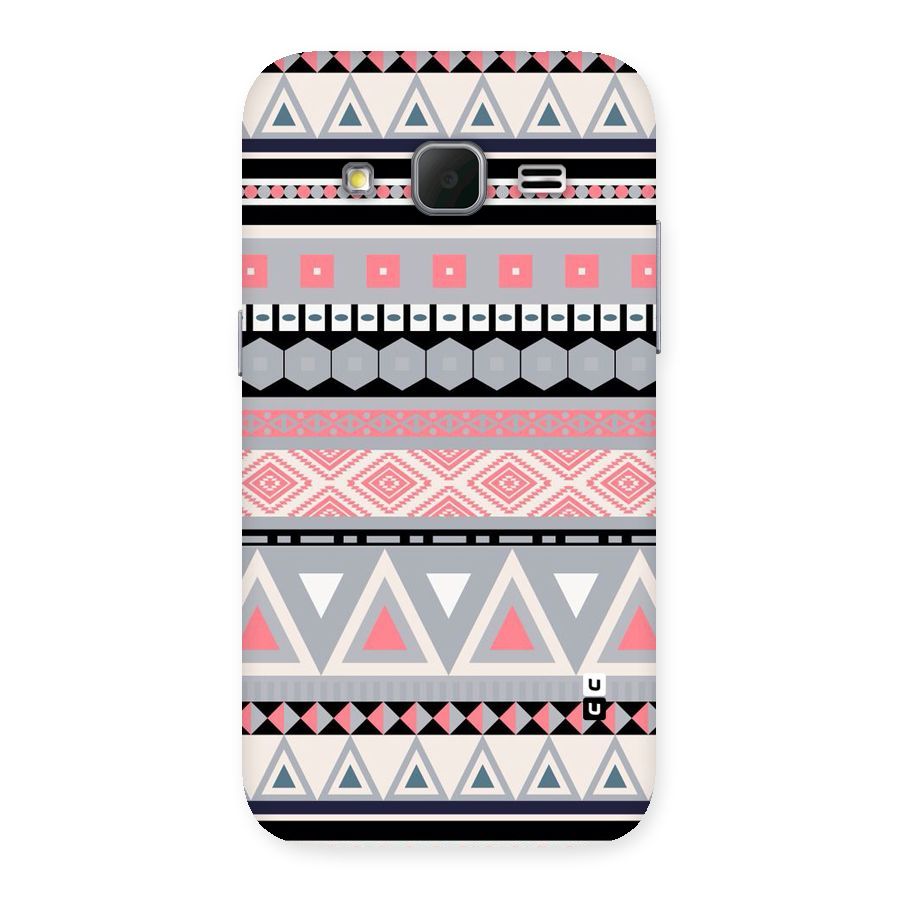 Grey Pink Pattern Back Case for Galaxy Core Prime