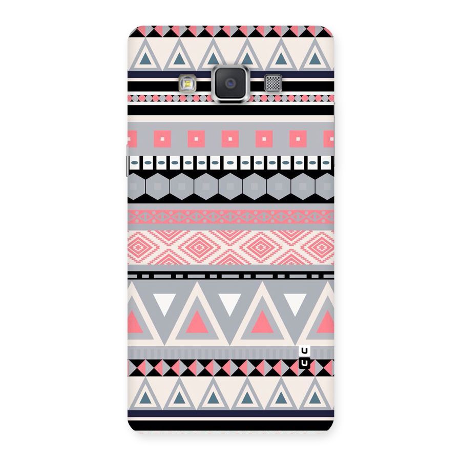 Grey Pink Pattern Back Case for Galaxy Grand Max