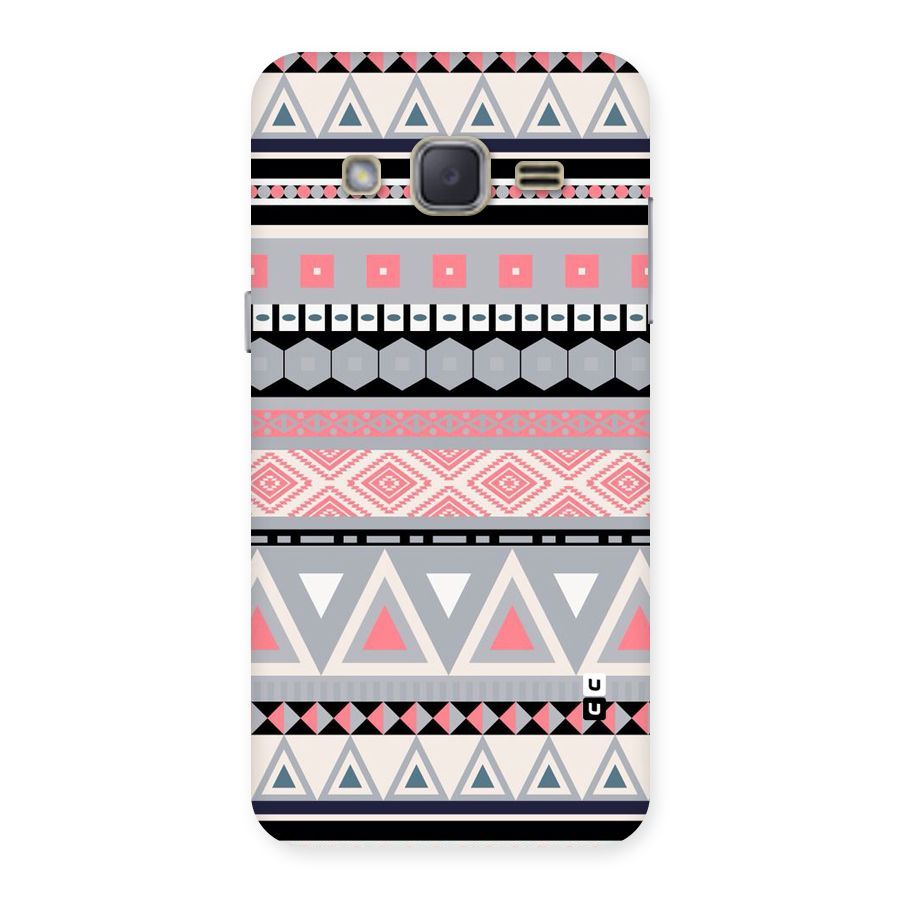 Grey Pink Pattern Back Case for Galaxy J2