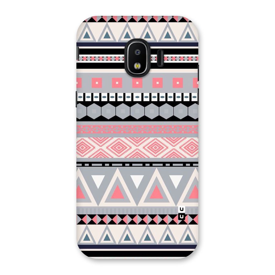 Grey Pink Pattern Back Case for Galaxy J2 Pro 2018