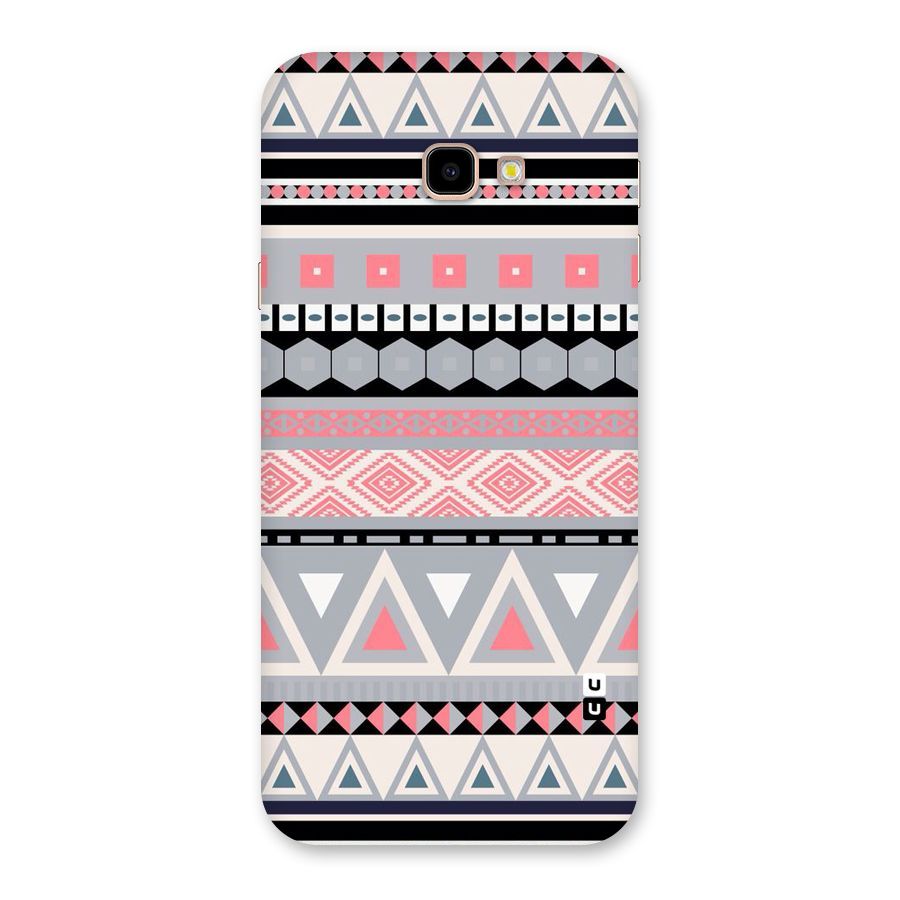 Grey Pink Pattern Back Case for Galaxy J4 Plus