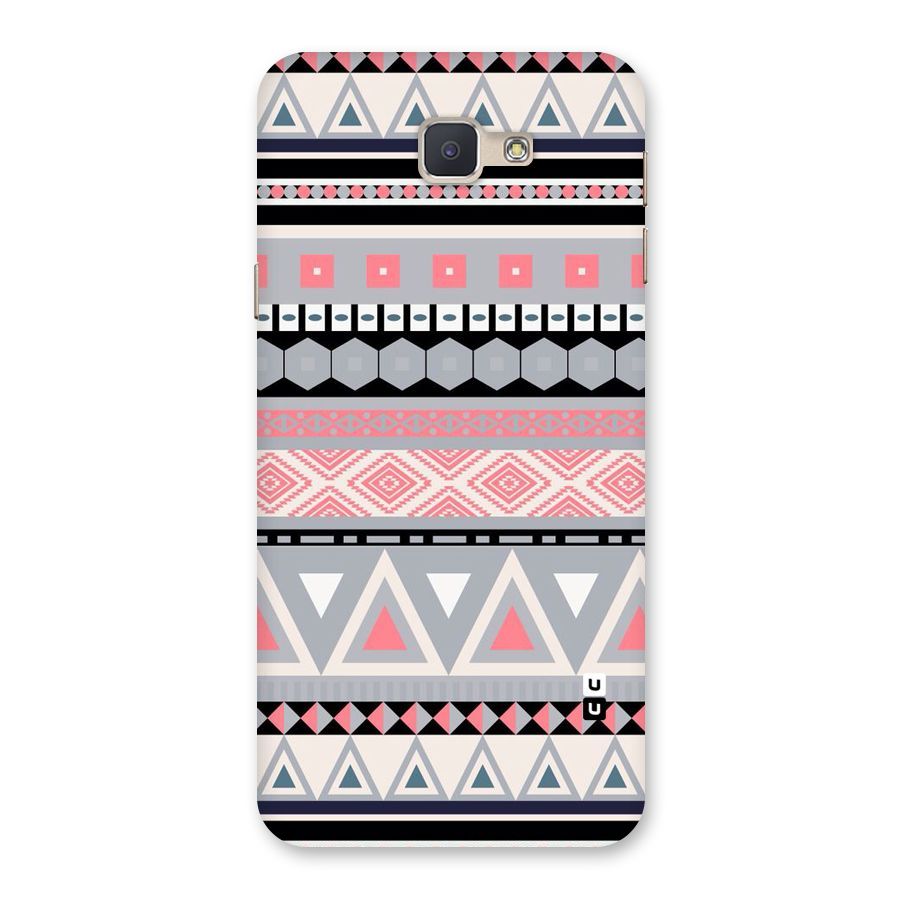 Grey Pink Pattern Back Case for Galaxy J5 Prime
