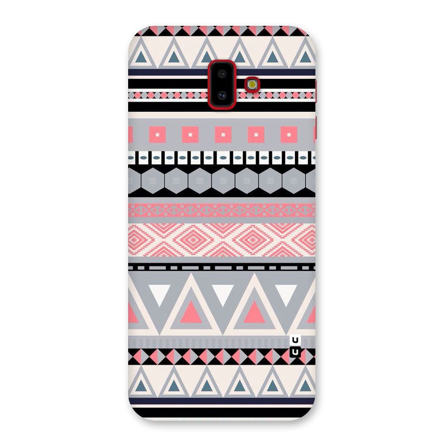 Grey Pink Pattern Back Case for Galaxy J6 Plus