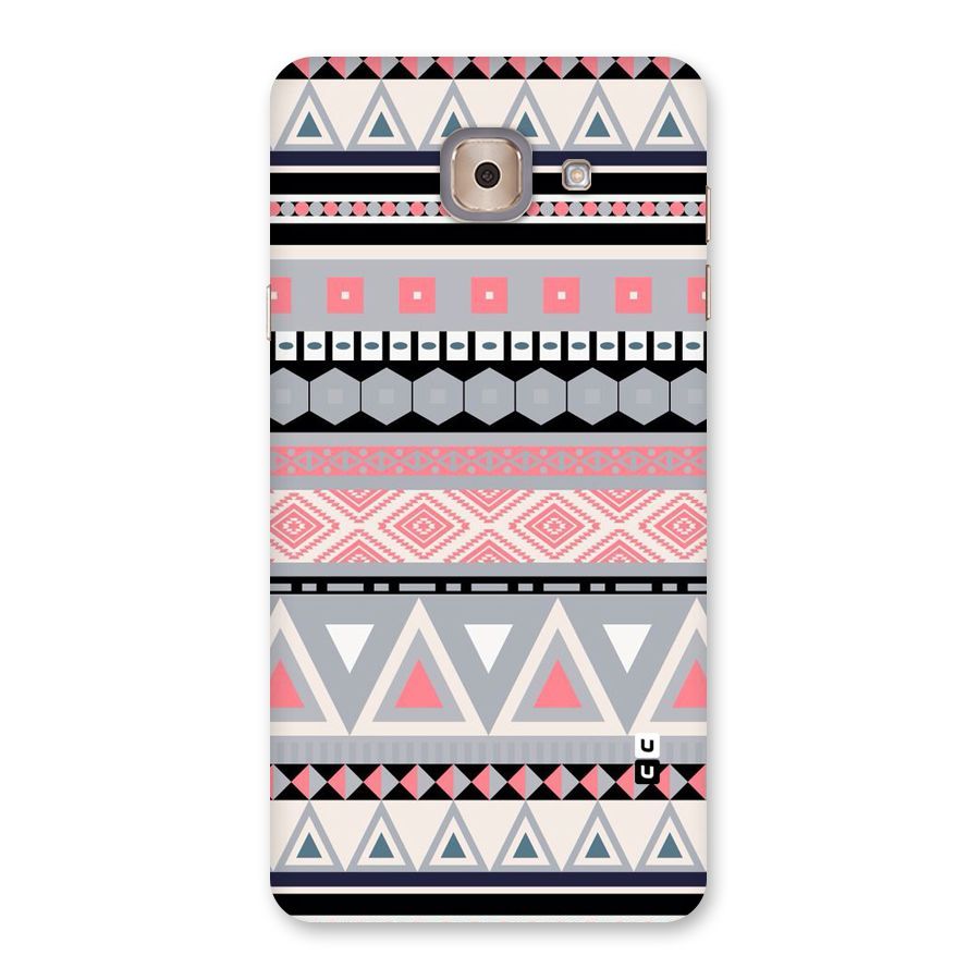 Grey Pink Pattern Back Case for Galaxy J7 Max