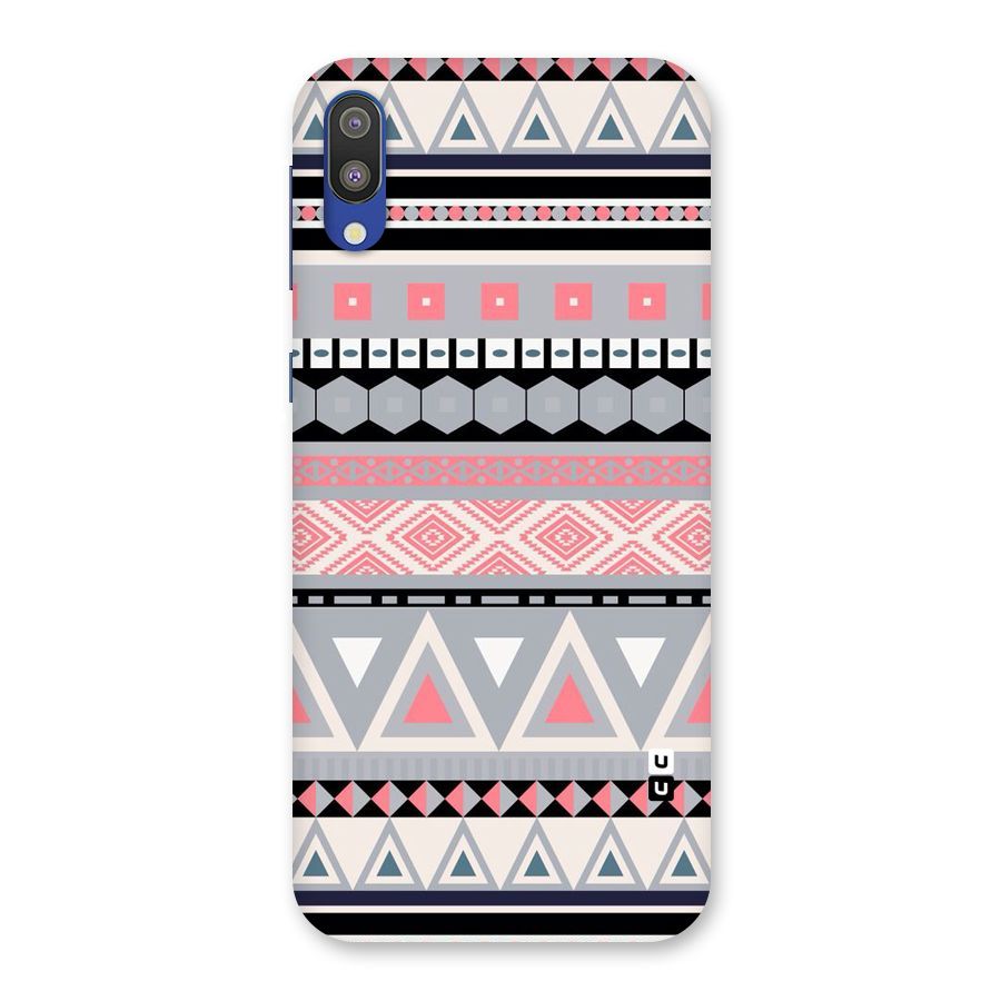 Grey Pink Pattern Back Case for Galaxy M10