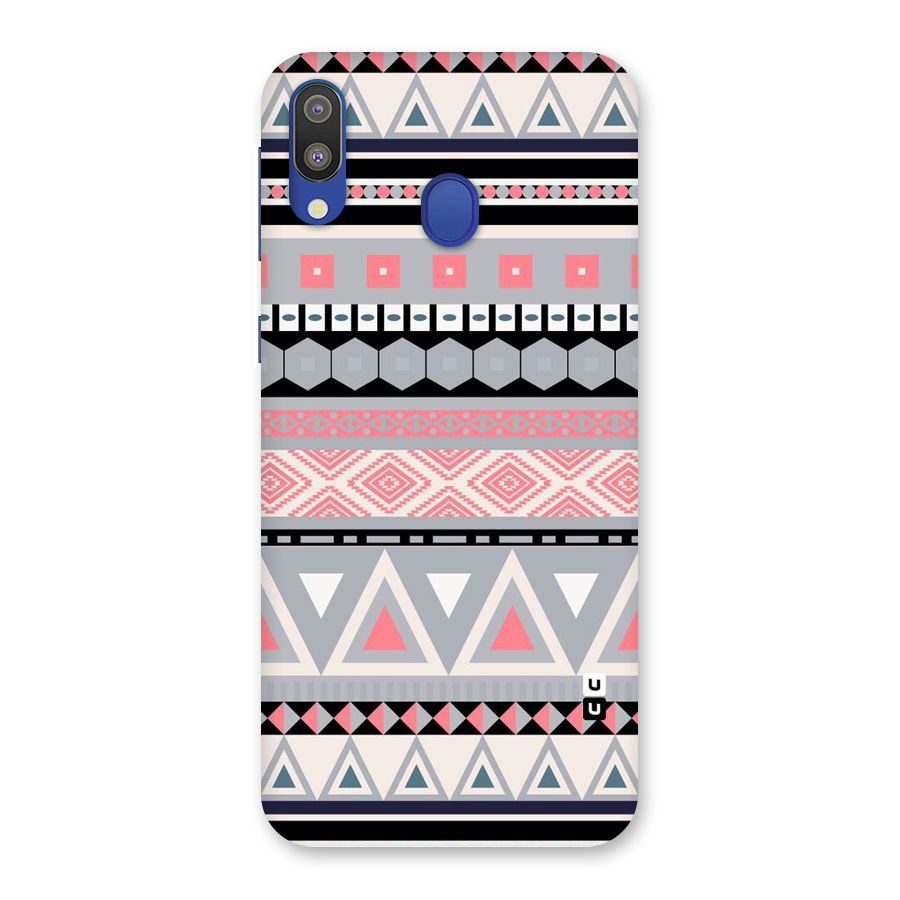 Grey Pink Pattern Back Case for Galaxy M20