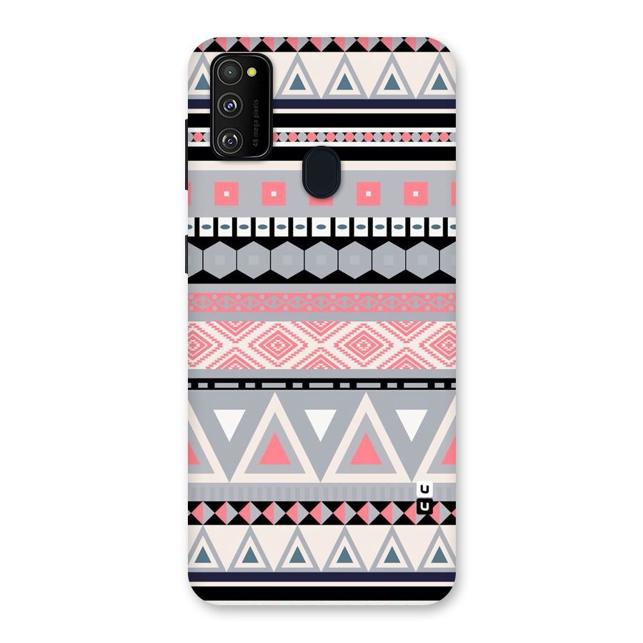 Grey Pink Pattern Back Case for Galaxy M30s