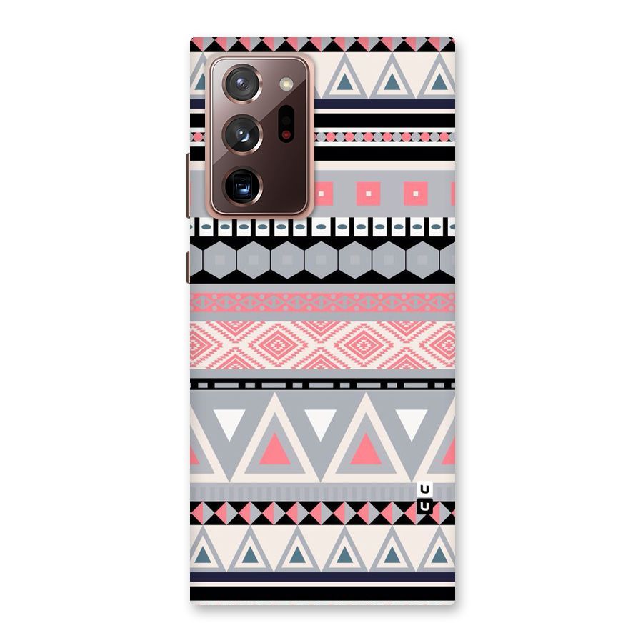 Grey Pink Pattern Back Case for Galaxy Note 20 Ultra