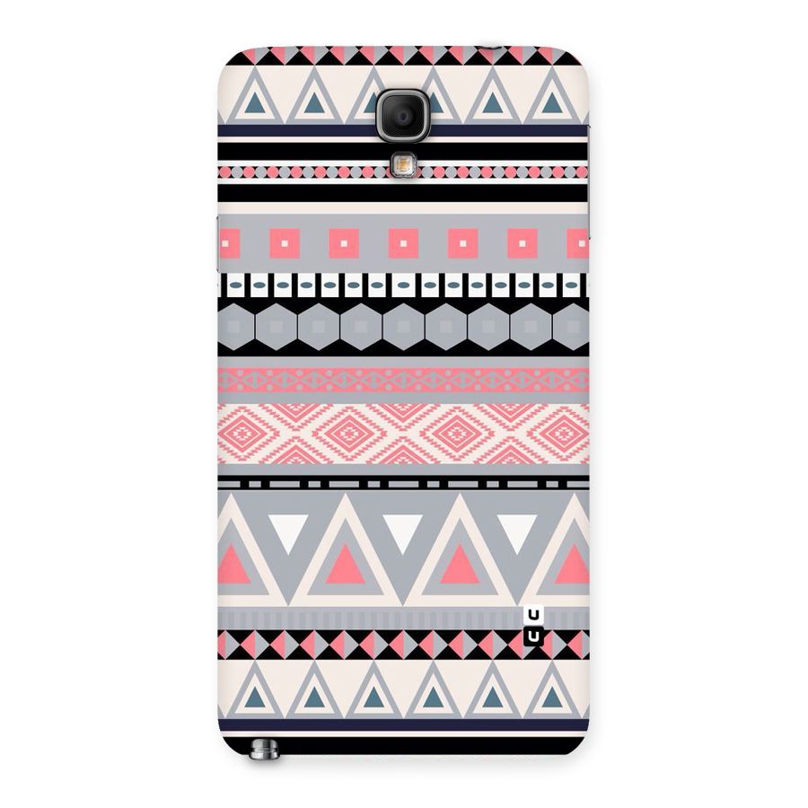 Grey Pink Pattern Back Case for Galaxy Note 3 Neo