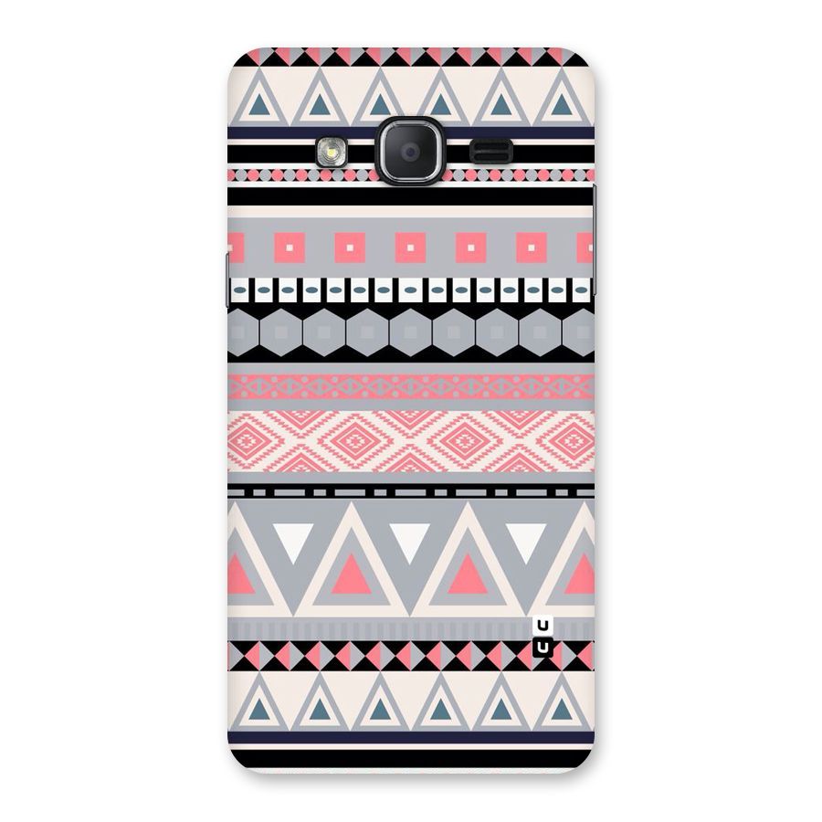 Grey Pink Pattern Back Case for Galaxy On7 2015