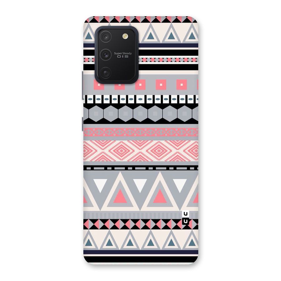 Grey Pink Pattern Back Case for Galaxy S10 Lite