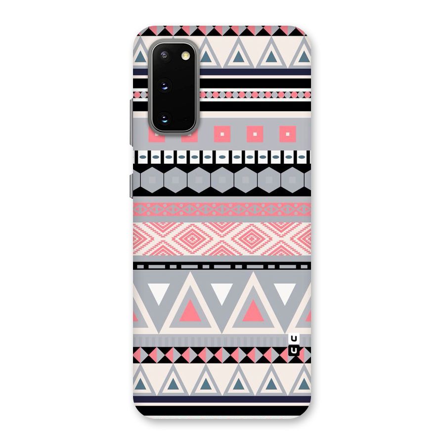 Grey Pink Pattern Back Case for Galaxy S20