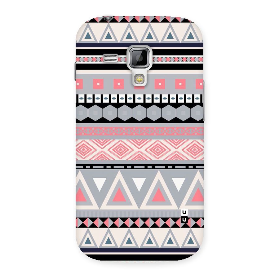 Grey Pink Pattern Back Case for Galaxy S Duos