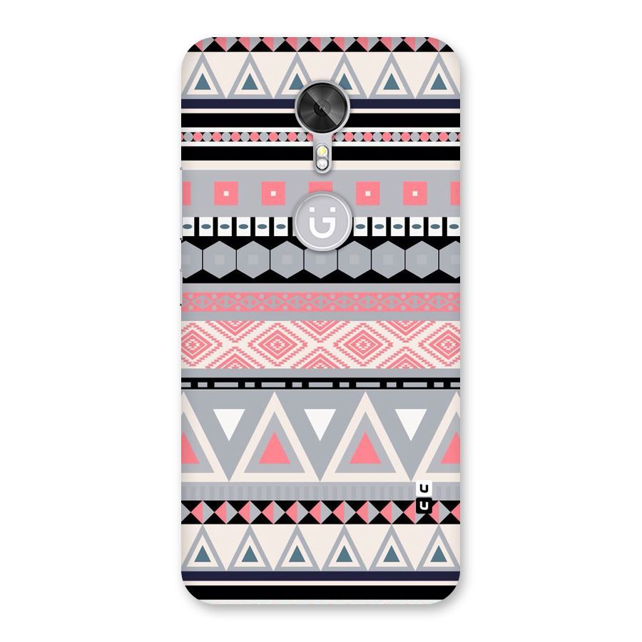 Grey Pink Pattern Back Case for Gionee A1