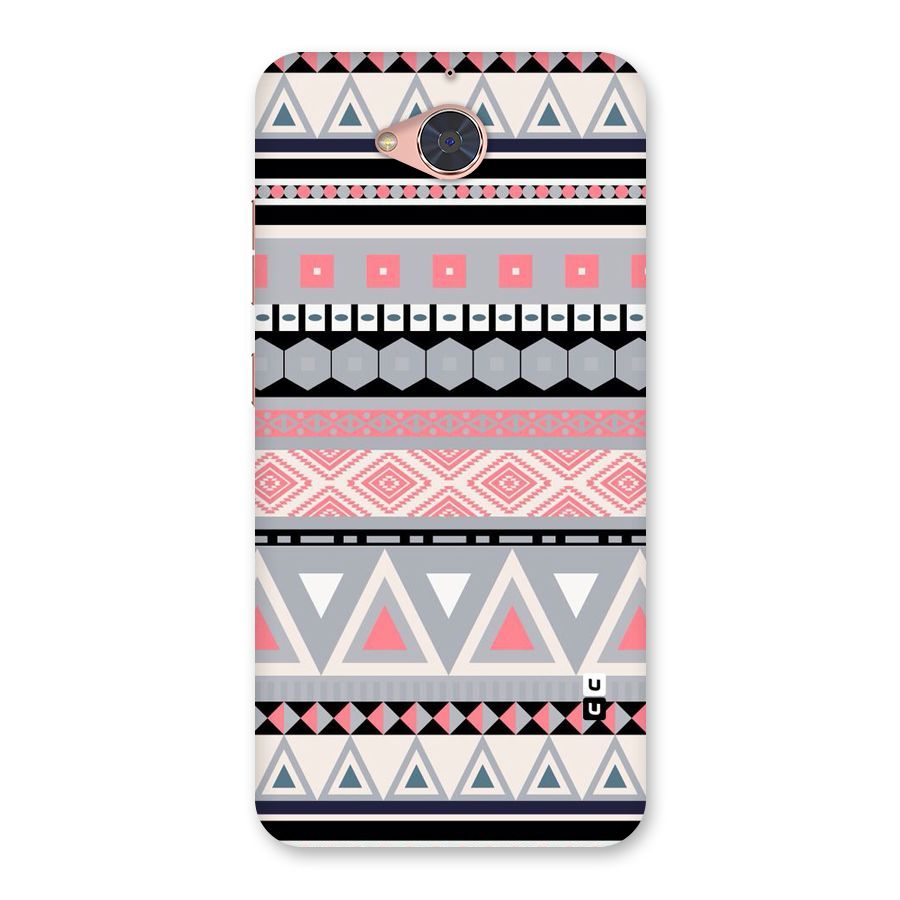 Grey Pink Pattern Back Case for Gionee S6 Pro