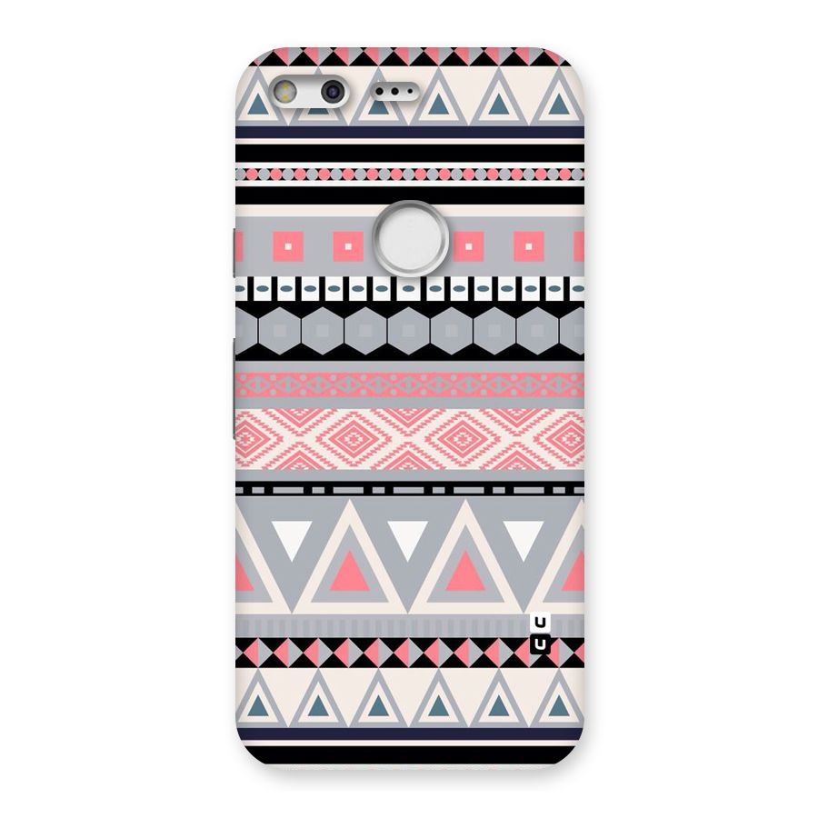Grey Pink Pattern Back Case for Google Pixel