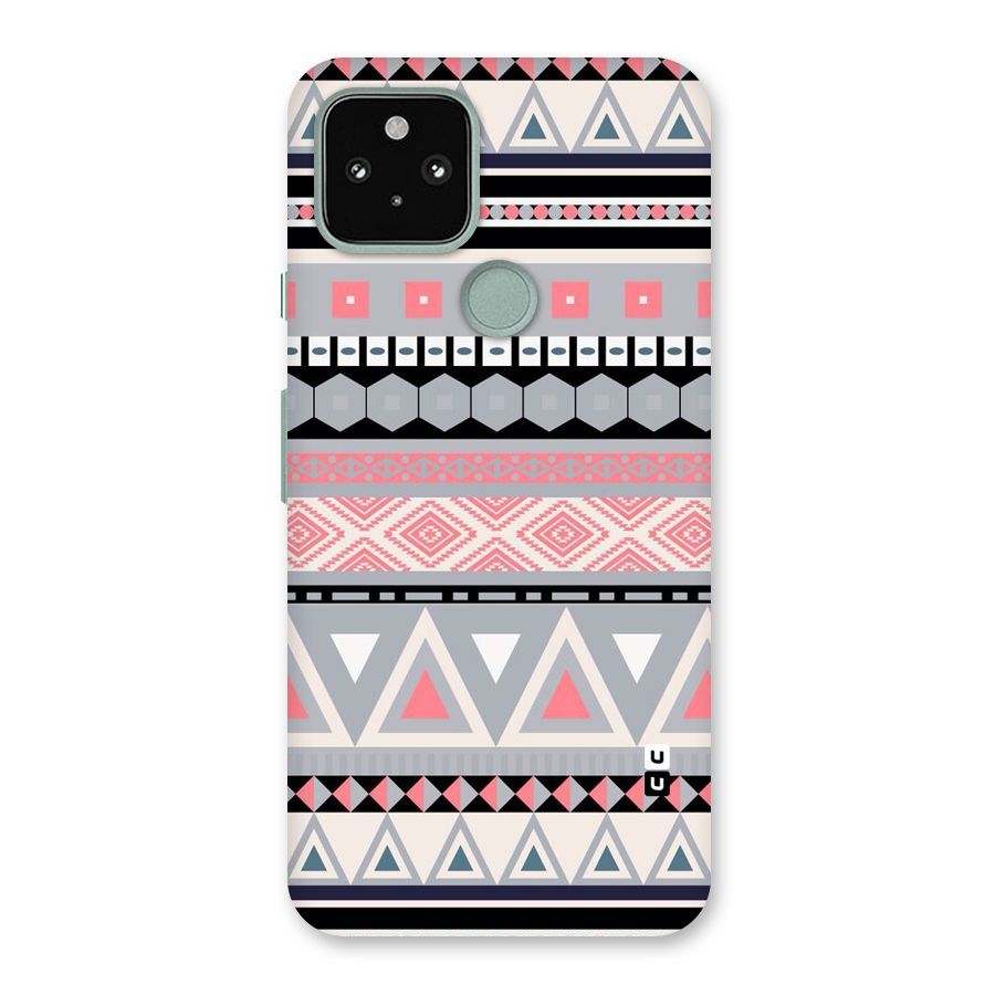 Grey Pink Pattern Back Case for Google Pixel 5
