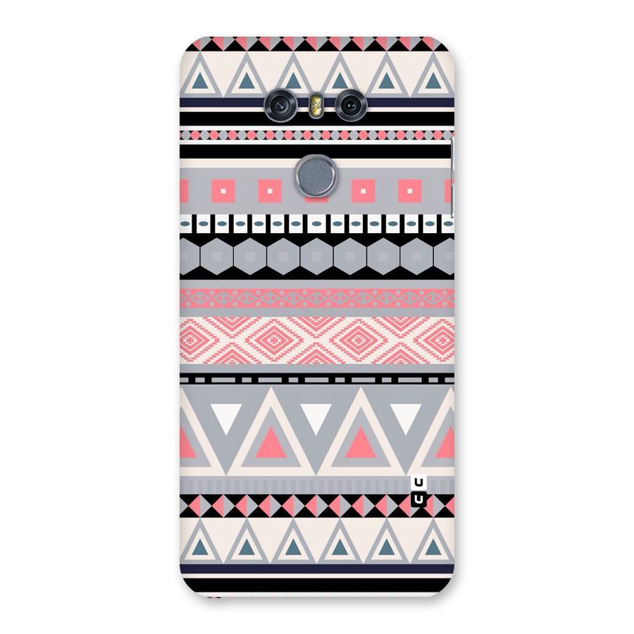 Grey Pink Pattern Back Case for LG G6