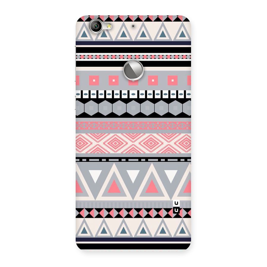 Grey Pink Pattern Back Case for LeTV Le 1s