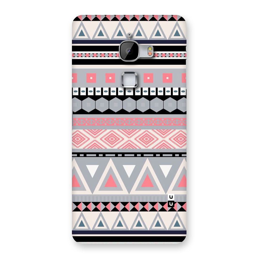 Grey Pink Pattern Back Case for LeTv Le Max