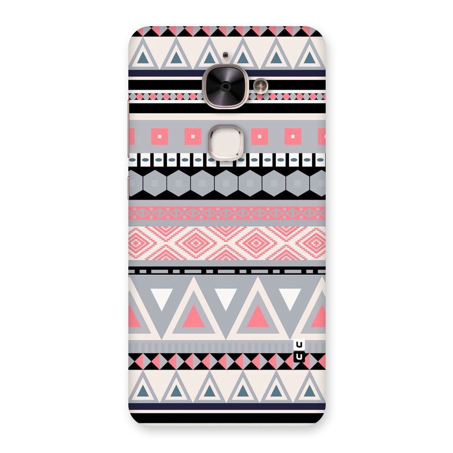 Grey Pink Pattern Back Case for Le 2