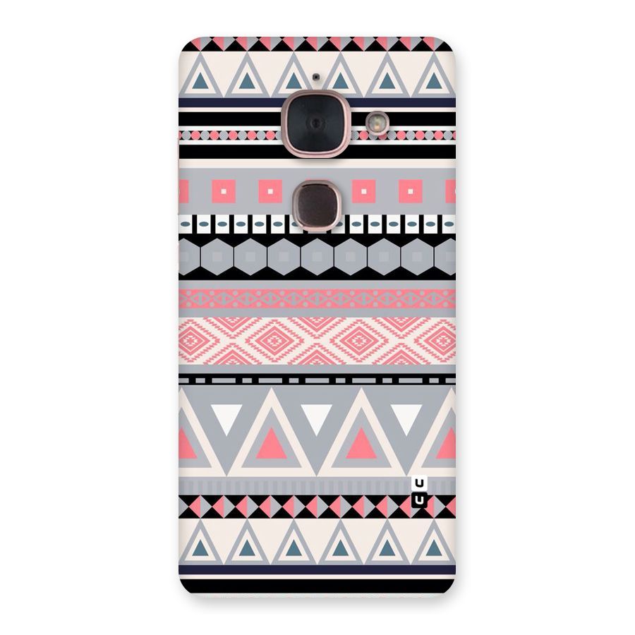 Grey Pink Pattern Back Case for Le Max 2