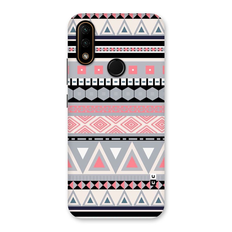 Grey Pink Pattern Back Case for Lenovo A6 Note