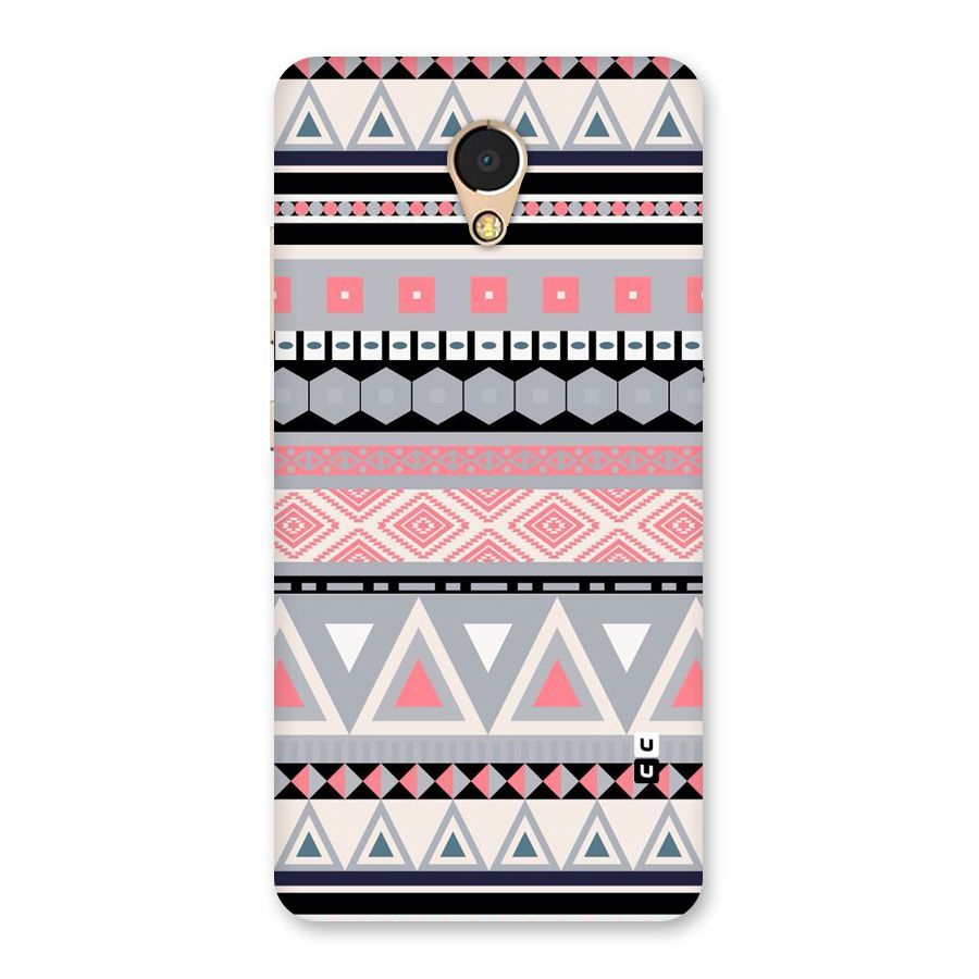 Grey Pink Pattern Back Case for Lenovo P2