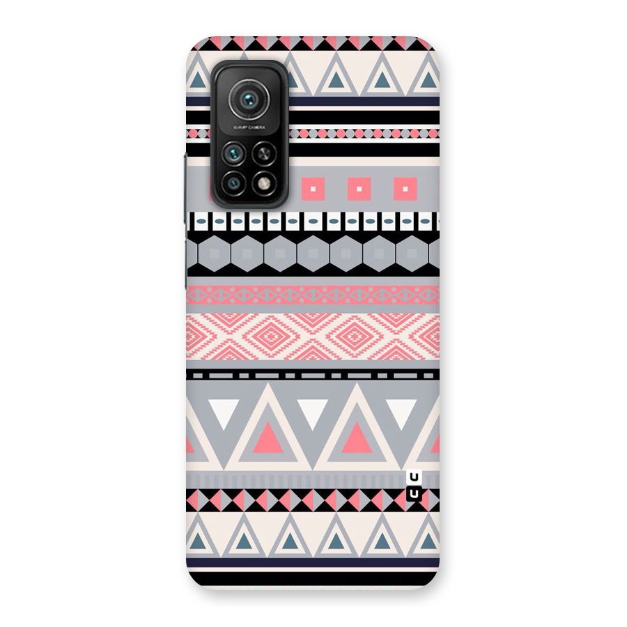 Grey Pink Pattern Back Case for Mi 10T Pro 5G