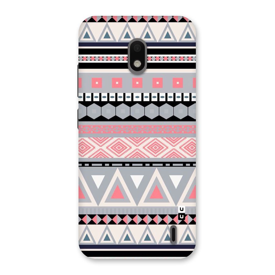 Grey Pink Pattern Back Case for Nokia 2.2