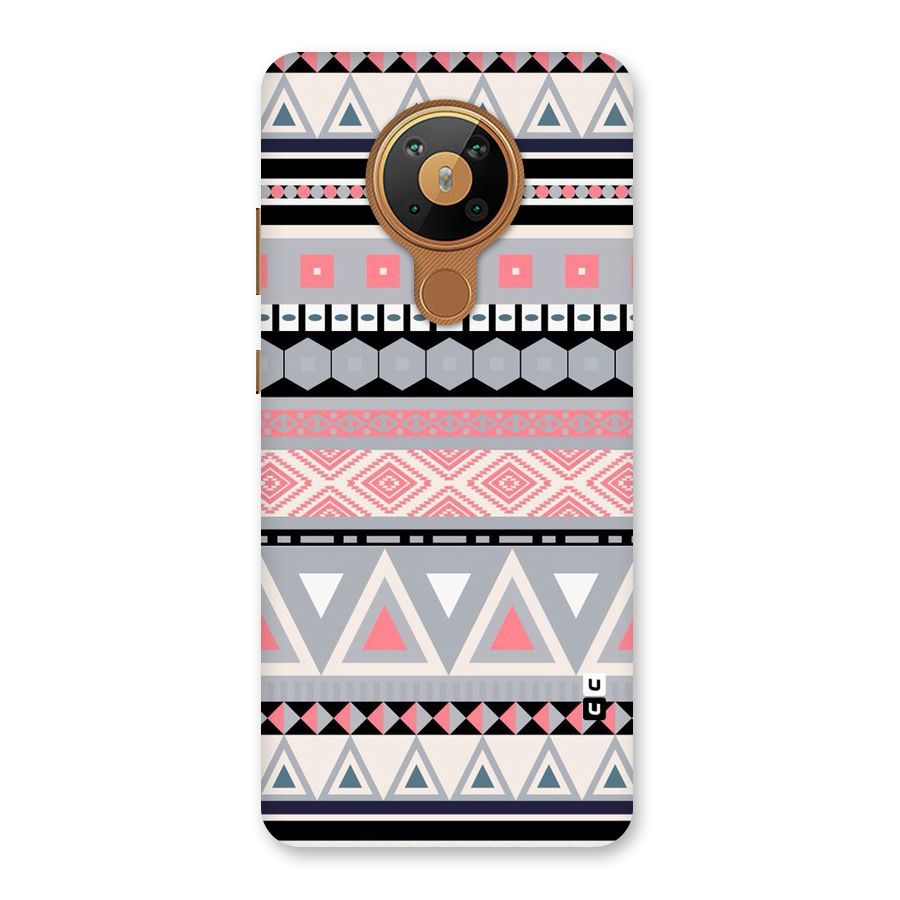 Grey Pink Pattern Back Case for Nokia 5.3