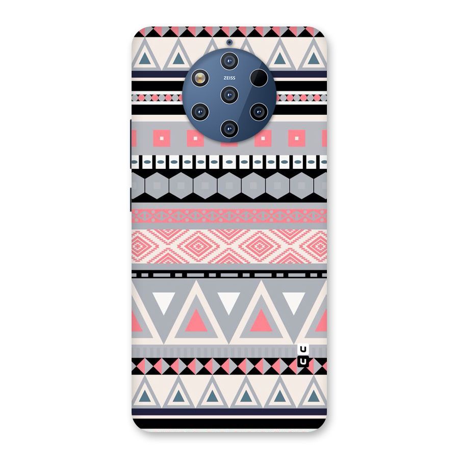 Grey Pink Pattern Back Case for Nokia 9 PureView