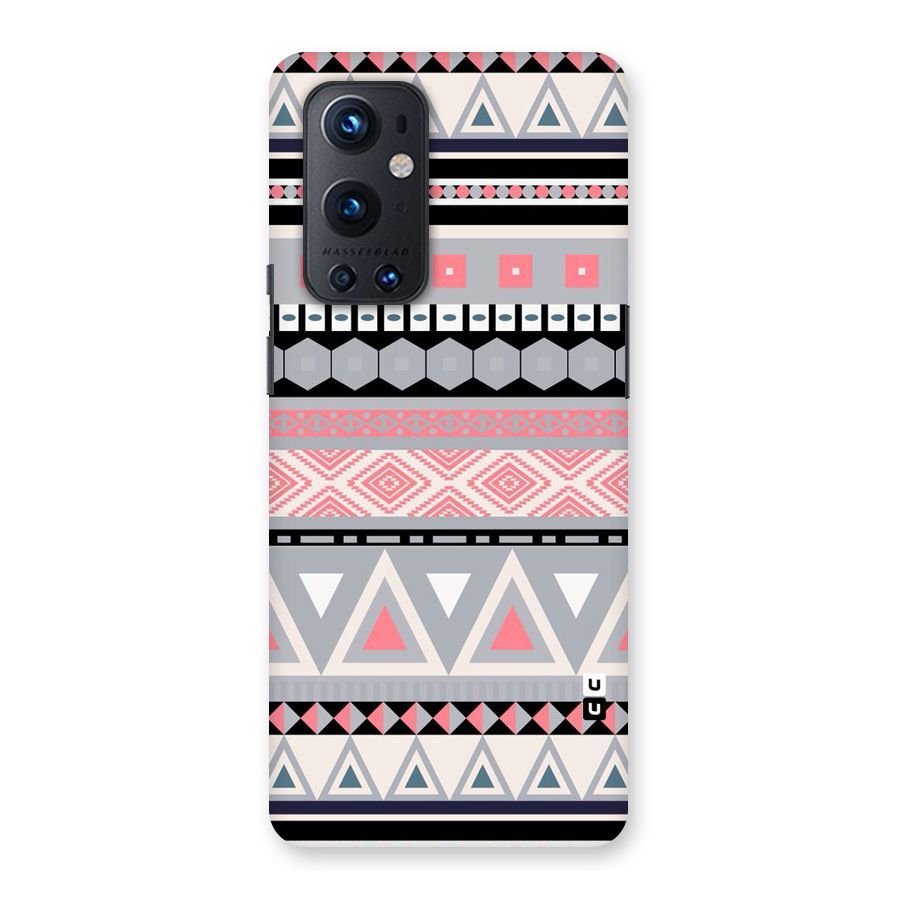 Grey Pink Pattern Back Case for OnePlus 9 Pro
