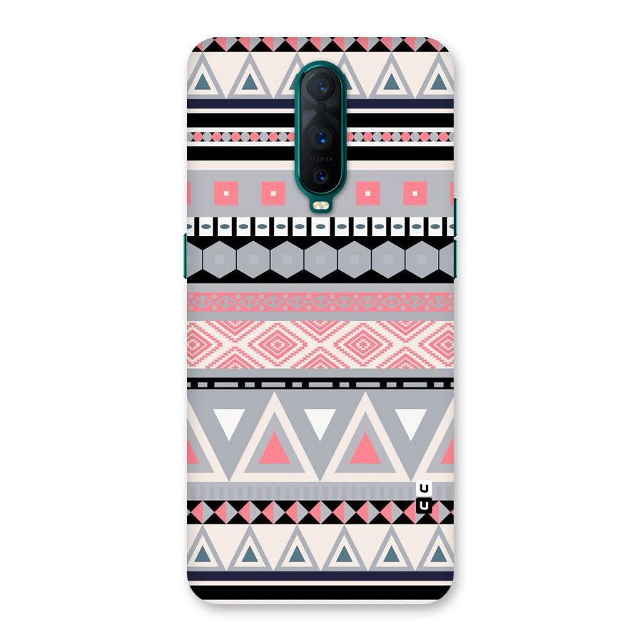 Grey Pink Pattern Back Case for Oppo R17 Pro