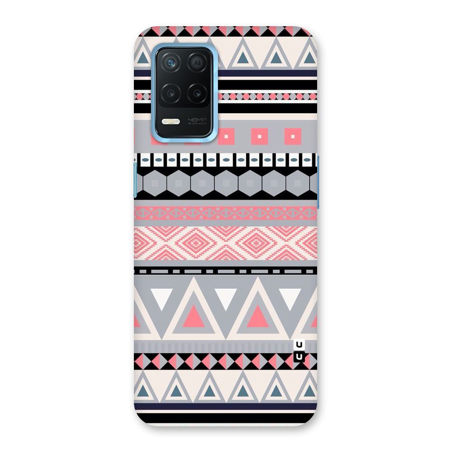 Grey Pink Pattern Back Case for Realme 8s 5G