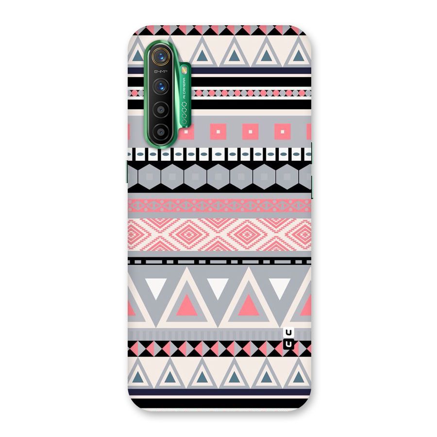 Grey Pink Pattern Back Case for Realme X2
