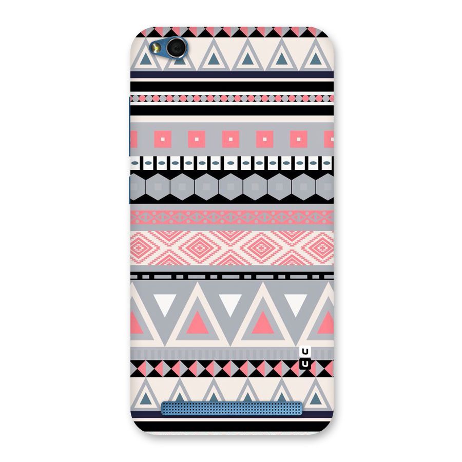 Grey Pink Pattern Back Case for Redmi 5A