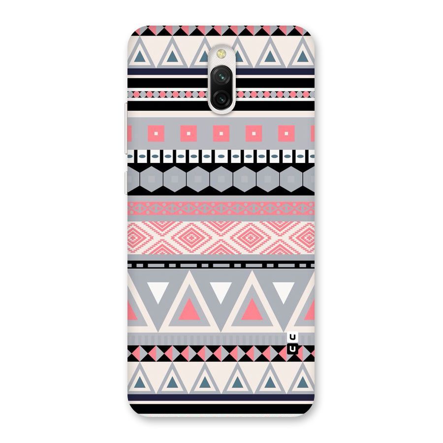 Grey Pink Pattern Back Case for Redmi 8A Dual